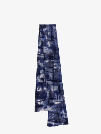 Shop Faliero Sarti Printed Scarves In Blue