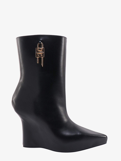 GIVENCHY LEATHER STITCHED PROFILE BOOTS 