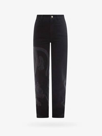 Shop K Krizia Closure With Zip Printed Pants In Black