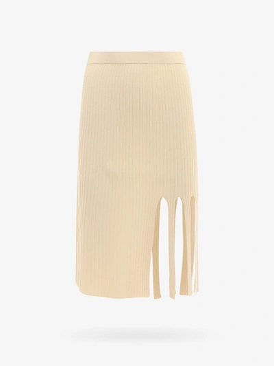 Shop K Krizia Unlined Skirts In Yellow