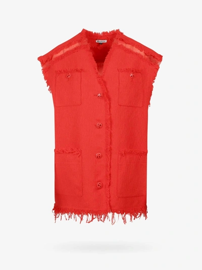 Shop K Krizia V-neck Blazers E Vests In Red