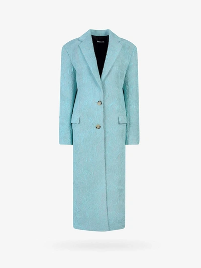 Shop Krizia Coats In Blue