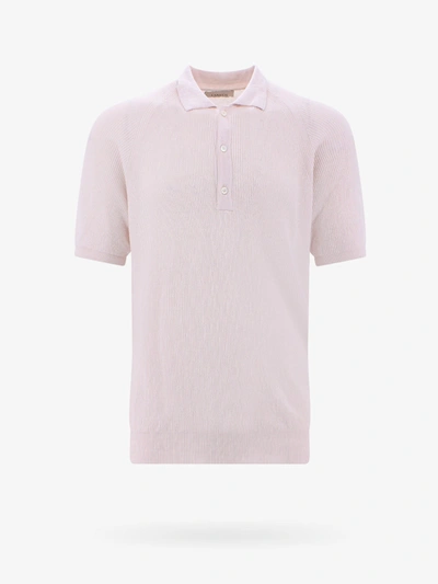 Shop Laneus Short Sleeve Cotton Closure With Buttons Top In Beige