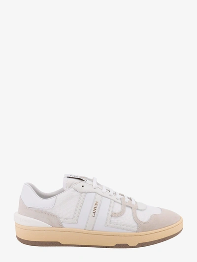 Shop Lanvin Paris Leather Lace-up Sneakers In White