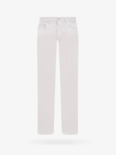 Shop Maison Margiela Cotton Closure With Metal Buttons Jeans In Grey