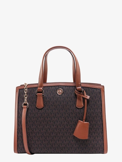 Shop Michael Kors Leather Handbags In Brown