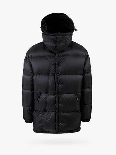Shop Moncler Genius Closure With Snap Buttons Printed Jackets In Black