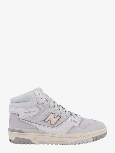 Shop New Balance Leather Sneakers In Grey