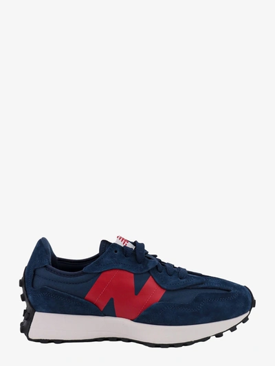 Shop New Balance Stitched Profile Lace-up Sneakers In Blue