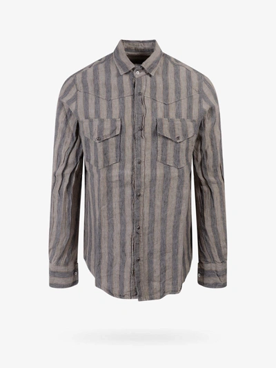 Shop Original Vintage Long Sleeves Shirts In Beige