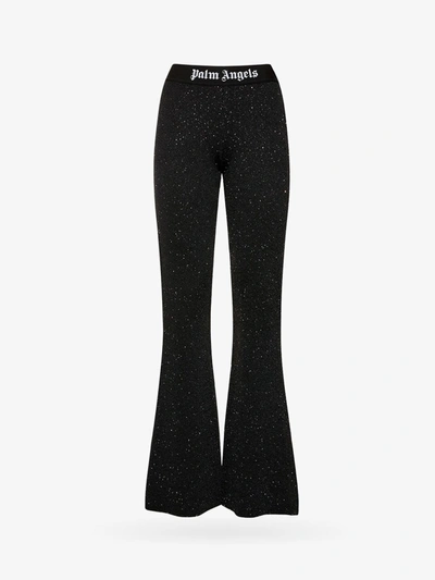 Shop Palm Angels Flared Pants In Black