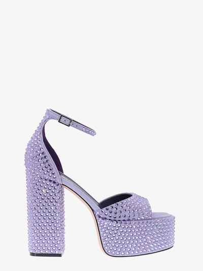 Shop Paris Texas Squared Toe Sandals In Purple