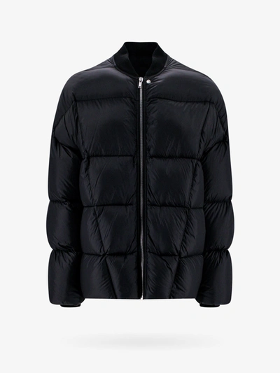 Shop Rick Owens Closure With Zip Jackets In Black