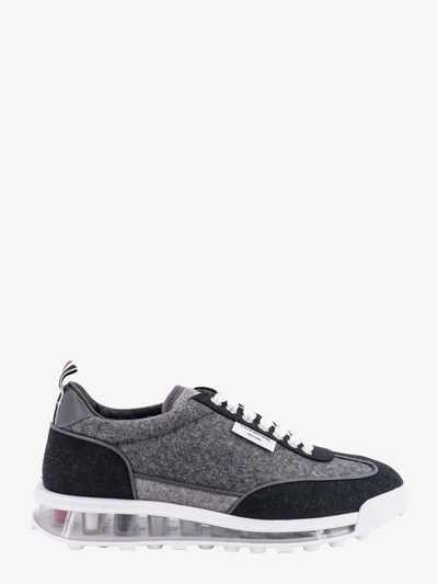 Shop Thom Browne Lace-up Sneakers In Grey
