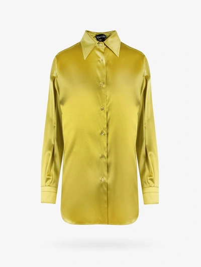 Shop Tom Ford Long Sleeves Closure With Buttons Shirts In Yellow