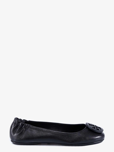 Shop Tory Burch Leather Lined Ballerinas In Black