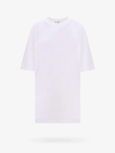 Shop Vetements Crew Neck Short Sleeve Cotton T-shirts In White