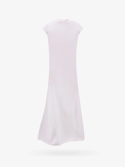 Shop Vetements Short Sleeve Long Dresses In White