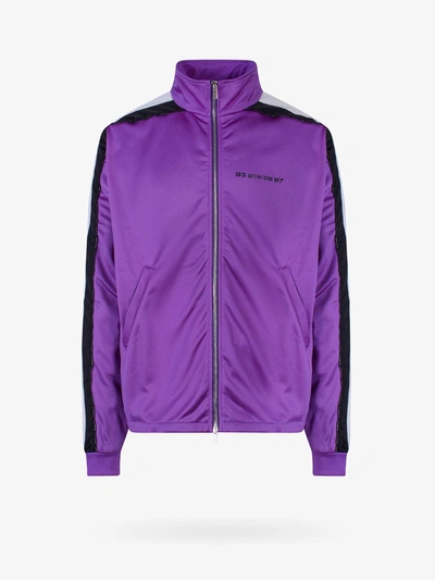 Shop Vtmnts Closure With Zip Sweatshirts In Purple