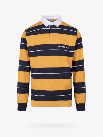 Shop Vtmnts Long Sleeves Cotton Polo Shirts In Yellow