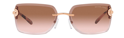Shop Michael Kors Rectangular Frame Sunglasses In Multi