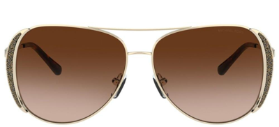Shop Michael Kors Eyewear Aviator Sunglasses In Multi
