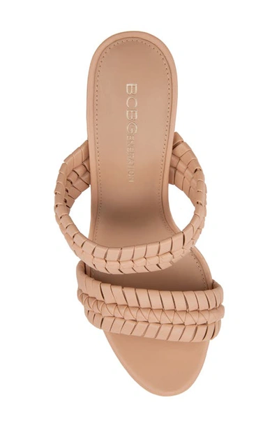 Shop Bcbgeneration Jendi Slide Sandal In Sand Leather