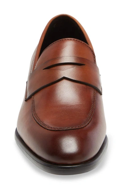 Shop Nordstrom Dino Penny Loafer In Brown Leather