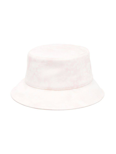 Shop Baby Dior Logo Embroidered Bucket Hat In Pink