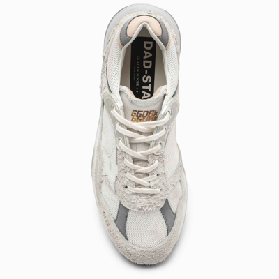 Shop Golden Goose Deluxe Brand Dad-star Distressed White/grey Sneakers Women