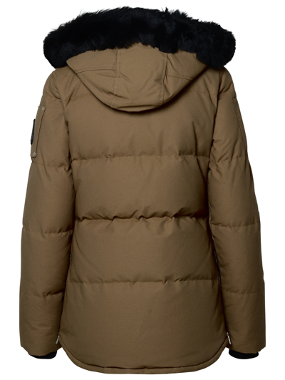 Shop Moose Knuckles 3q Jacket In Brown Cotton Blend Woman