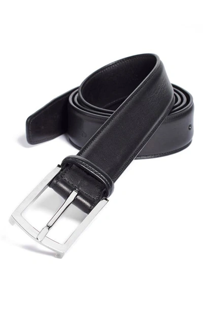 Shop Ralph Lauren Leather Belt In Black