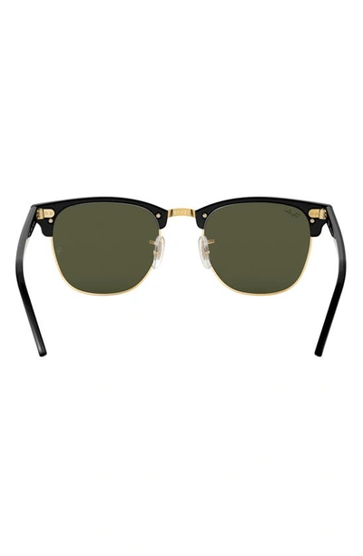 Shop Ray Ban Clubmaster 55mm Square Sunglasses In Black