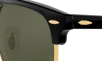 Shop Ray Ban Clubmaster 55mm Square Sunglasses In Black