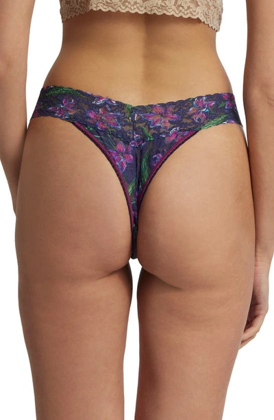 Shop Hanky Panky Print Original Rise Thong In Twilight Blooms