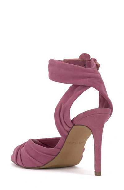Shop Vince Camuto Anyria Ankle Strap Sandal In Berry Pink