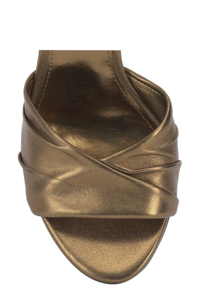 Shop Vince Camuto Anyria Ankle Strap Sandal In Luxe Gold