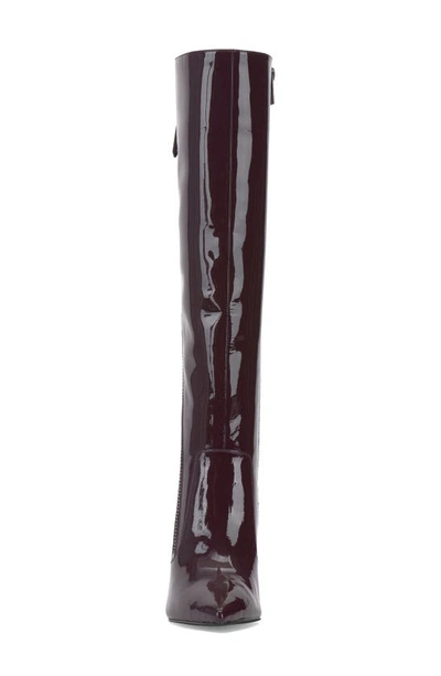 Shop Vince Camuto Alessa Knee High Pointed Toe Boot In Petit Sirah
