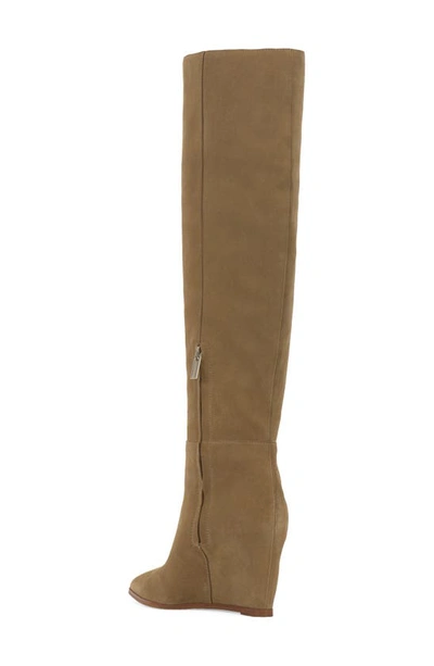 Shop Vince Camuto Tiasie Over The Knee Wedge Boot In New Tortilla