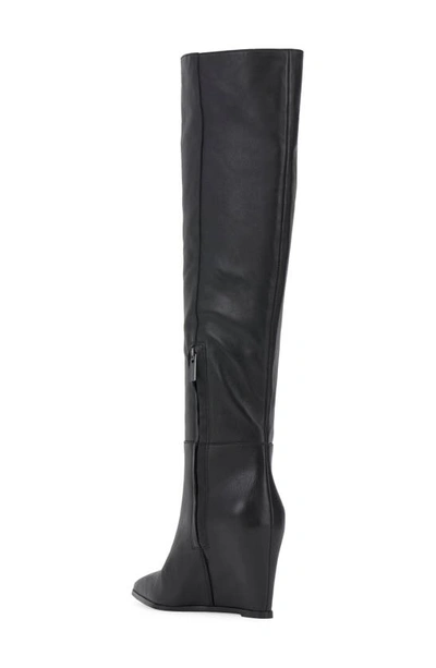 Shop Vince Camuto Tiasie Over The Knee Wedge Boot In Black