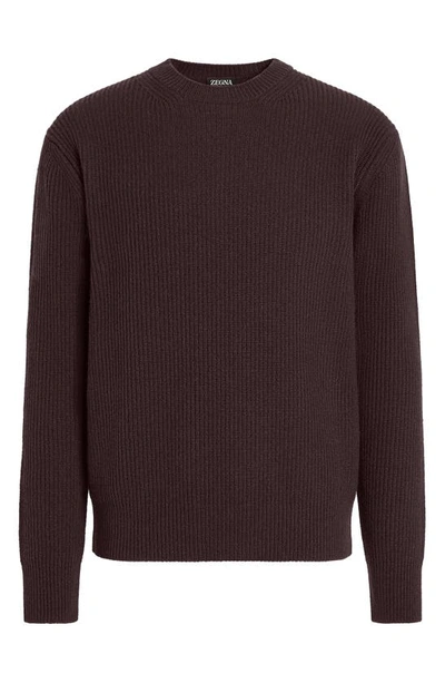 Shop Zegna Cashmere Sweater In Purple