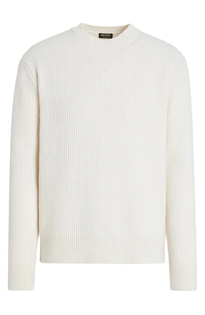 Shop Zegna Cashmere Sweater In White