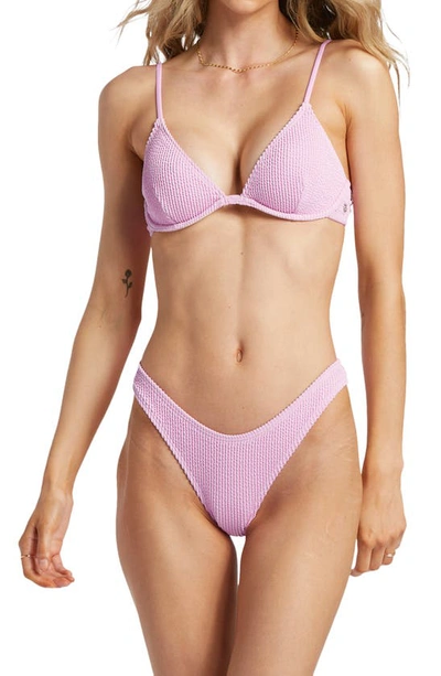Shop Billabong Summer High Reese Underwire Bikini Top In Lavender Kiss