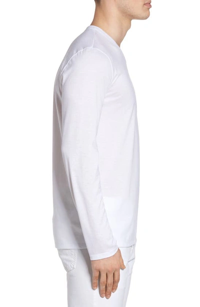 Shop Lacoste Regular Fit Long Sleeve T-shirt In White