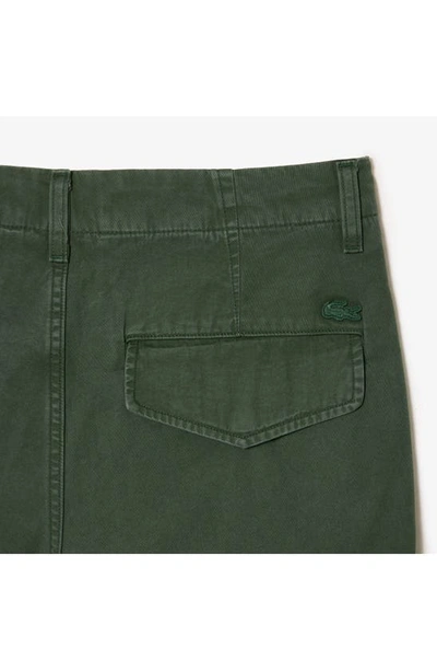 Shop Lacoste Straight Fit Twill Cargo Pants In Smi Sequoia