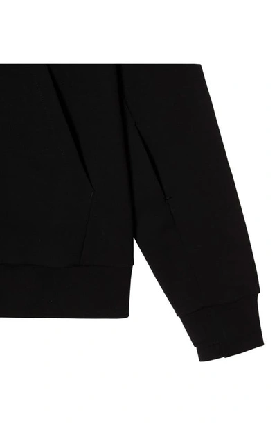 Shop Lacoste Zip-up Jacket In 031 Noir