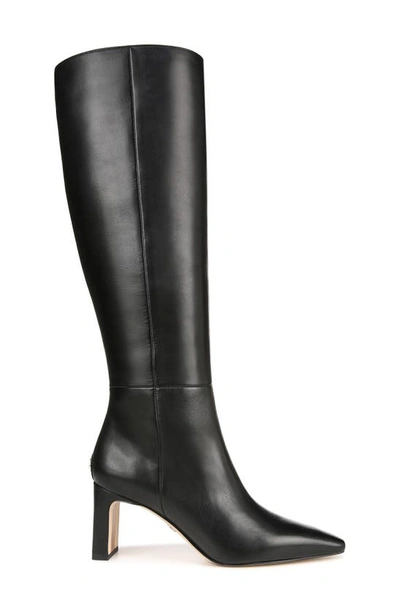 Shop Sam Edelman Sylvia Knee High Boot In Black Leather