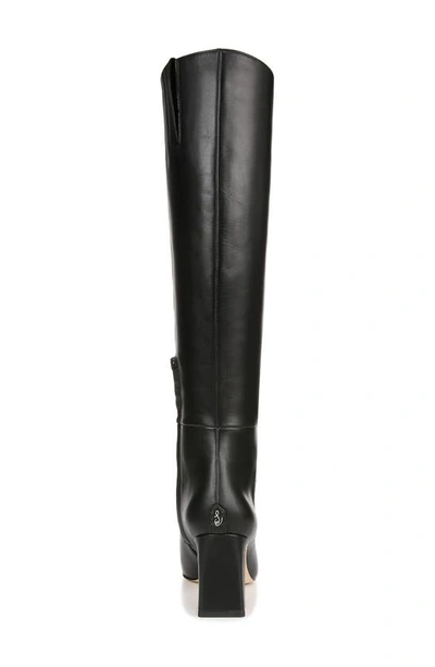 Shop Sam Edelman Sylvia Knee High Boot In Black Leather