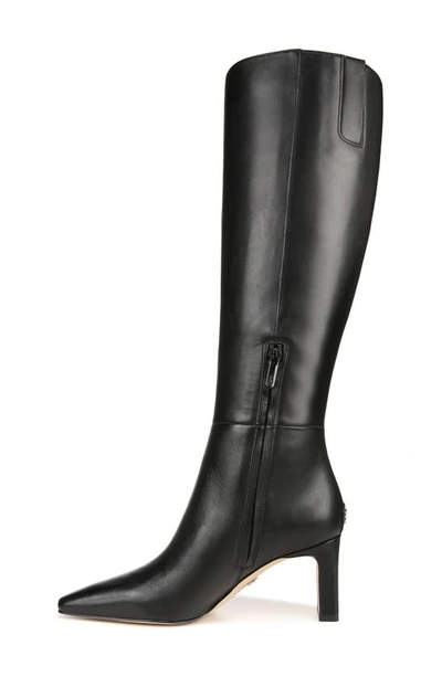 Shop Sam Edelman Sylvia Knee High Boot In Black Leather