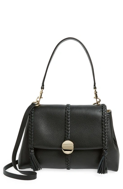 Shop Chloé Medium Penelope Leather Bag In Black 001